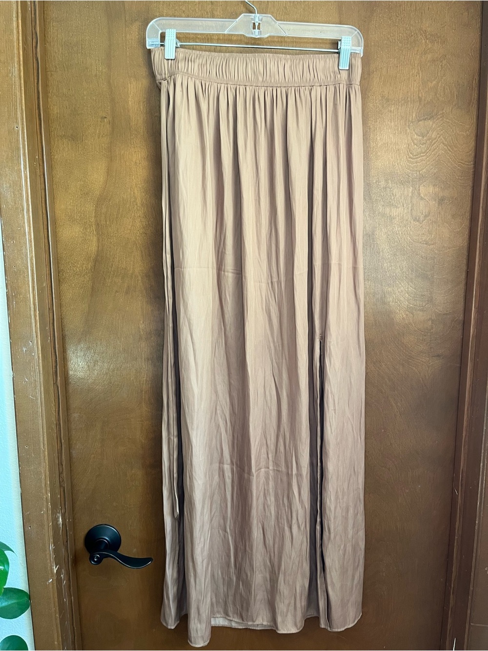 Express Maxi Skirt in Taupe